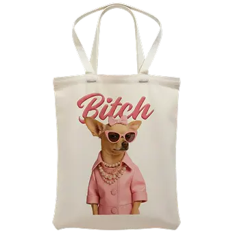 Pink Dog Tote